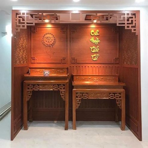 Vách Không Gian Thờ Thiết Kế Đẹp VN-4368