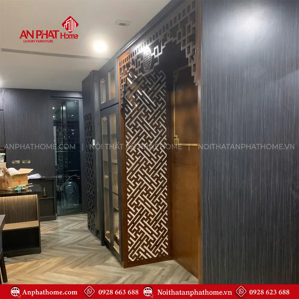 Vách Ngăn Bàn Thờ Chung Cư Đẹp VN-4321 9 Vách Ngăn Bàn Thờ Chung Cư Đẹp VN-4321