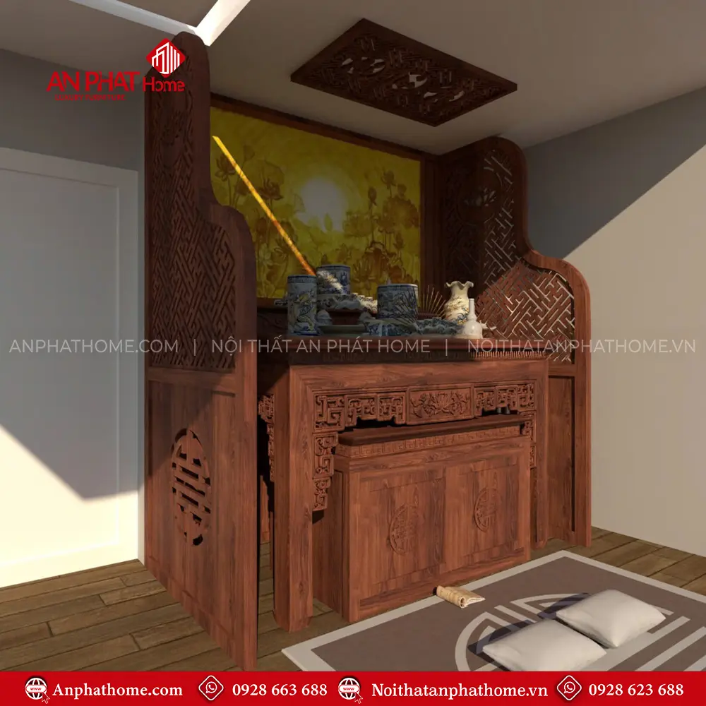 Vách Ngăn Bàn Thờ Chung Cư Mẫu Thiết Kế Hiện Đại VN-4437 3 Vách Ngăn Bàn Thờ Chung Cư Mẫu Thiết Kế Hiện Đại VN-4437