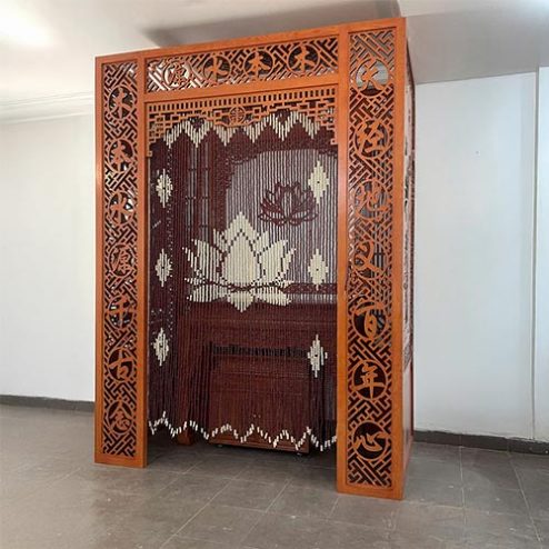 Vách Ngăn Bàn Thờ Hiện Đại Đẹp VN-4362