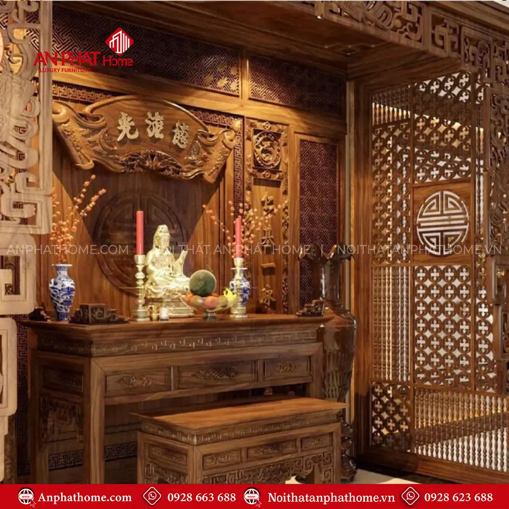 Vách Ngăn Không Gian Thờ Gỗ Công Nghiệp Hiện Đại VN-4397 9 Vách Ngăn Không Gian Thờ Gỗ Công Nghiệp Hiện Đại VN-4397