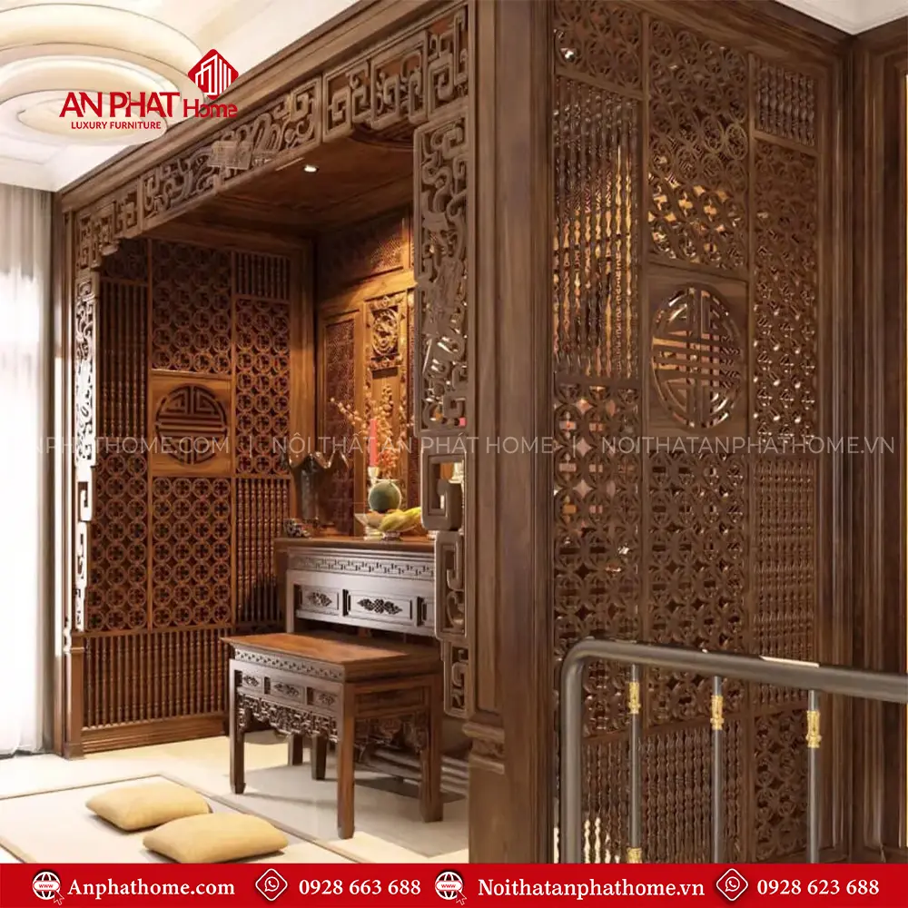 Vách Ngăn Không Gian Thờ Gỗ Công Nghiệp Hiện Đại VN-4397 8 Vách Ngăn Không Gian Thờ Gỗ Công Nghiệp Hiện Đại VN-4397