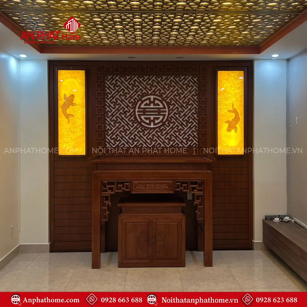 Vách Ốp Bàn Thờ Đẹp VN-4315 6 Vách Ốp Bàn Thờ Đẹp VN-4315