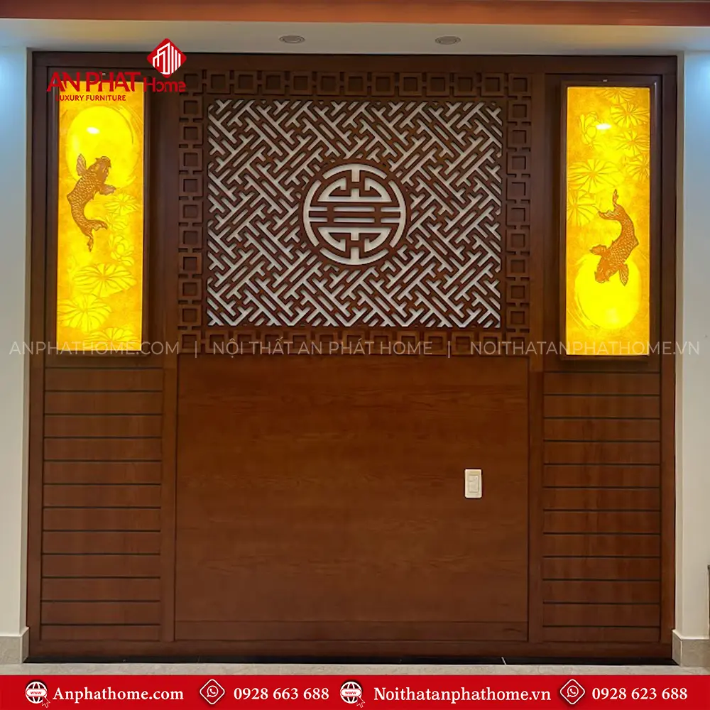 Vách Ốp Bàn Thờ Đẹp VN-4315 5 Vách Ốp Bàn Thờ Đẹp VN-4315