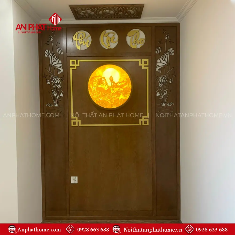 Vách Ốp Bàn Thờ Đẹp VN-4326 7 Vách Ốp Bàn Thờ Đẹp VN-4326