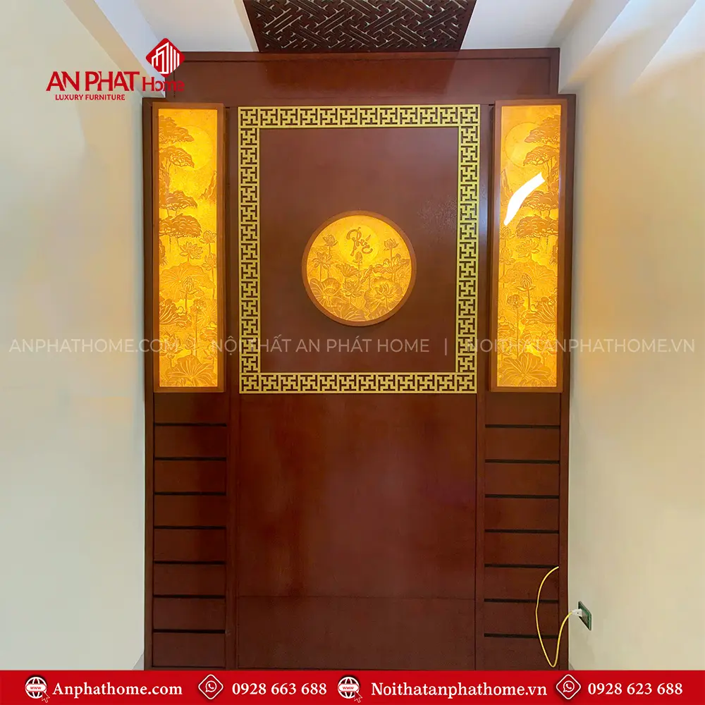 Vách Ốp Bàn Thờ Đẹp VN-4338 5 Vách Ốp Bàn Thờ Đẹp VN-4338