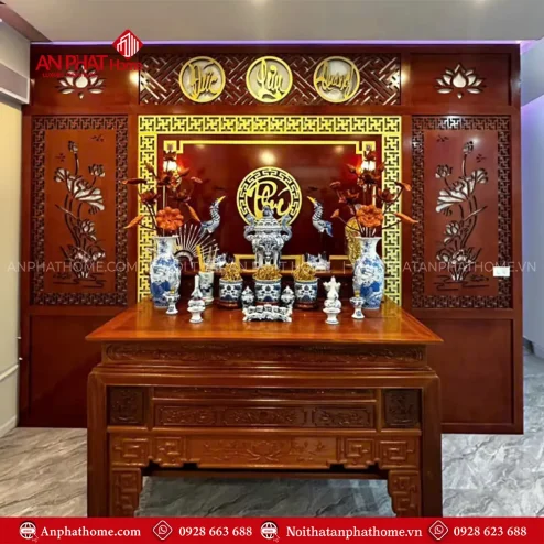 Vách Ốp Bàn Thờ Thiết Kế Cao Cấp VN-4434