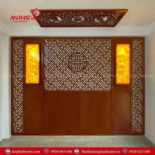Vách Ốp Không Gian Thờ Đẹp Hiện Đại VN-4410