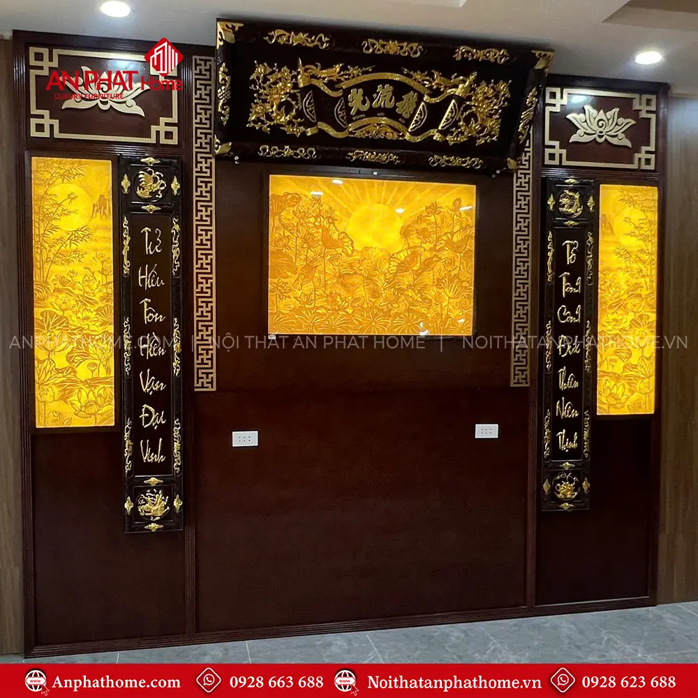 Vách Ốp Phòng Thờ Cao Cấp VN-4356 9 Vách Ốp Phòng Thờ Cao Cấp VN-4356