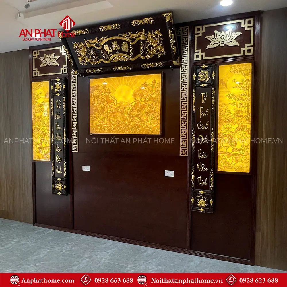 Vách Ốp Phòng Thờ Cao Cấp VN-4356 8 Vách Ốp Phòng Thờ Cao Cấp VN-4356