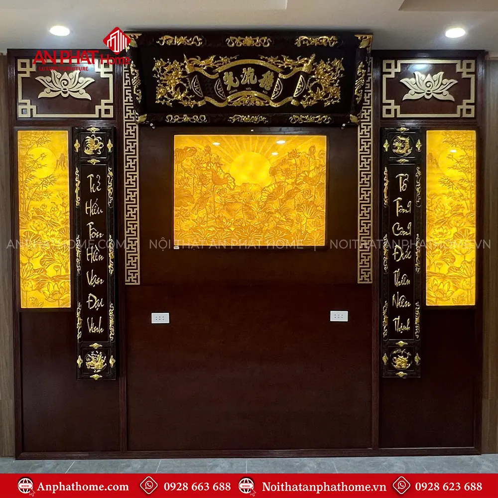 Vách Ốp Phòng Thờ Cao Cấp VN-4356 7 Vách Ốp Phòng Thờ Cao Cấp VN-4356