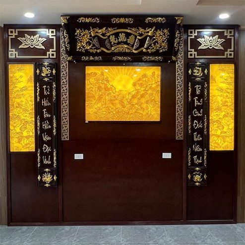 Vách Ốp Phòng Thờ Cao Cấp VN-4356