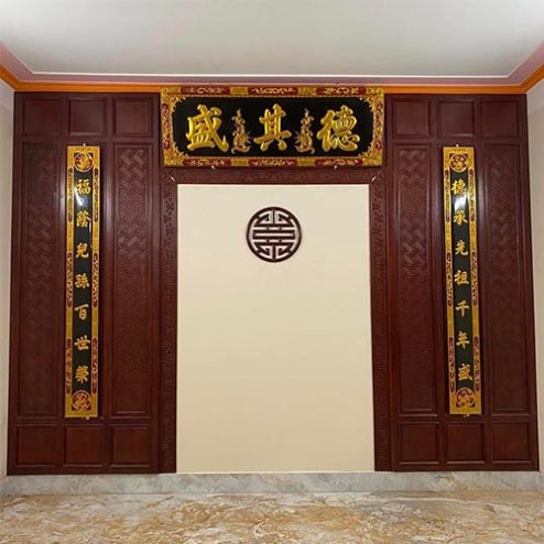 Vách Ốp Phòng Thờ Cổ Điển VN-4375