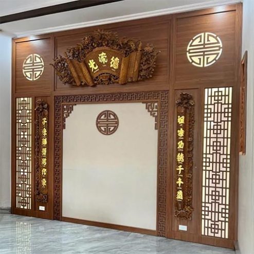 Vách Ốp Phòng Thờ Đẹp Hiện Đại VN-4398