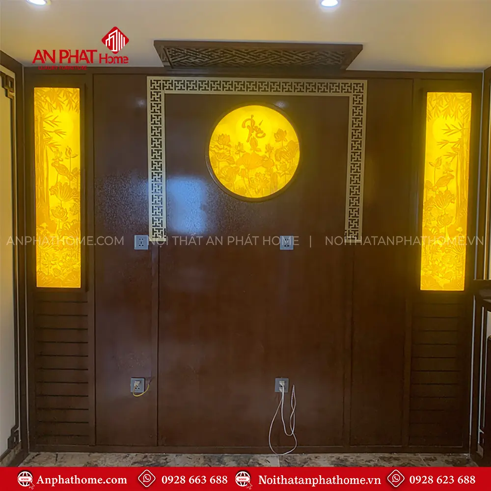 Vách Ốp Phòng Thờ Đẹp VN-4307 3 Vách Ốp Phòng Thờ Đẹp VN-4307