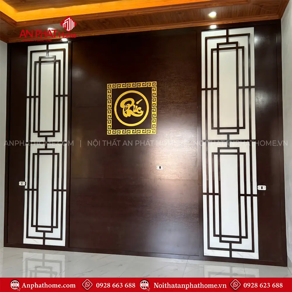 Vách Ốp Phòng Thờ Đơn Giản VN-4320 8 Vách Ốp Phòng Thờ Đơn Giản VN-4320