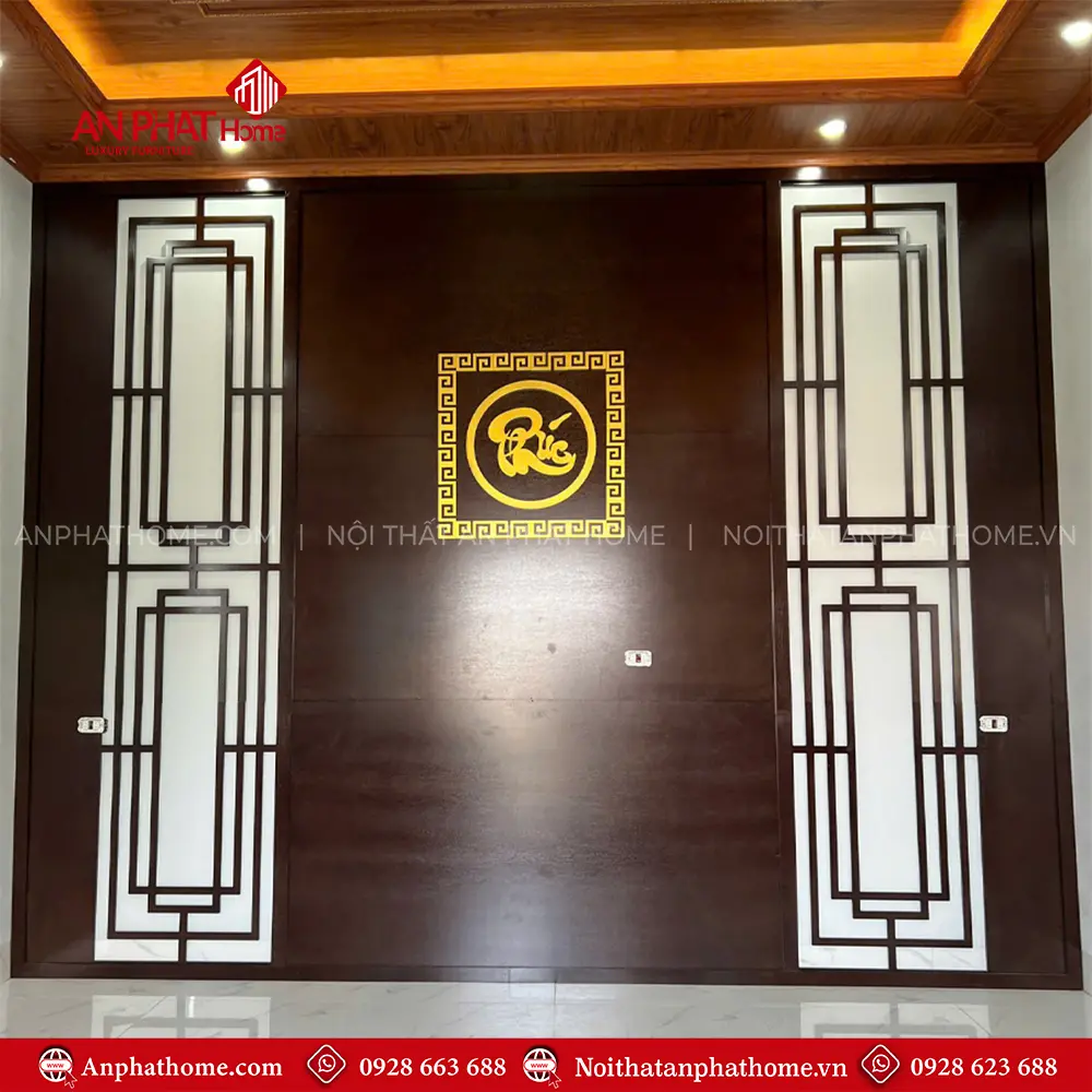 Vách Ốp Phòng Thờ Đơn Giản VN-4320 7 Vách Ốp Phòng Thờ Đơn Giản VN-4320