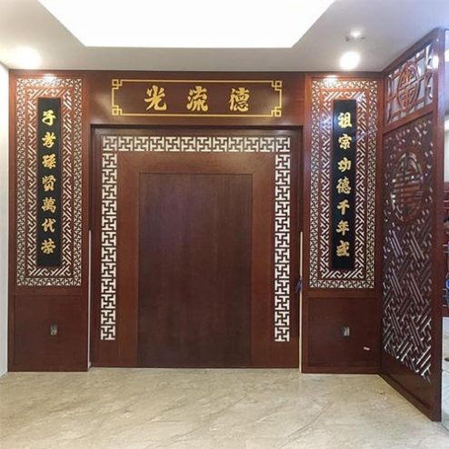 Vách Ốp Phòng Thờ Kết Hợp Vách 1 Bên VN-4372