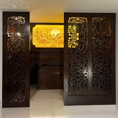 Vách Phòng Thờ Đẹp Mẫu Hiện Đại VN-4350