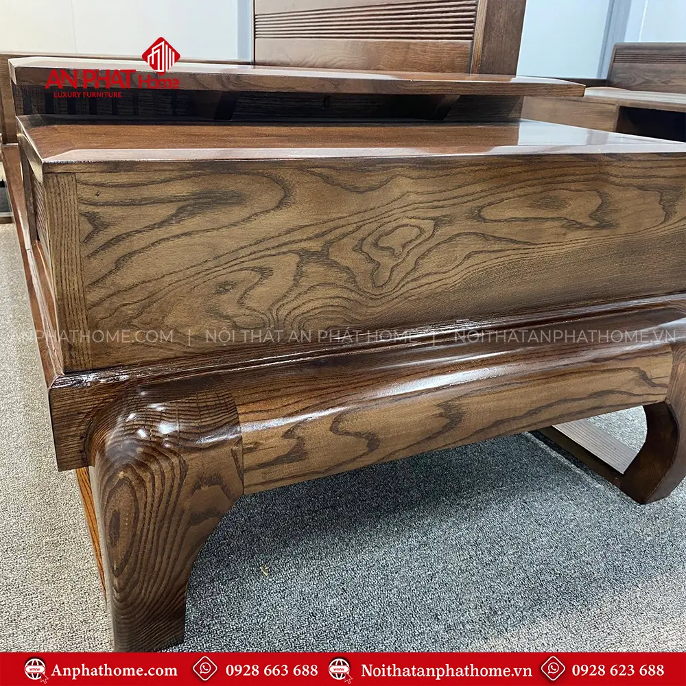 Bàn Ghế Phòng Khách Sofa Gỗ Sồi Hiện Đại F-1368 11 Bàn Ghế Phòng Khách Sofa Gỗ Sồi Hiện Đại F-1368
