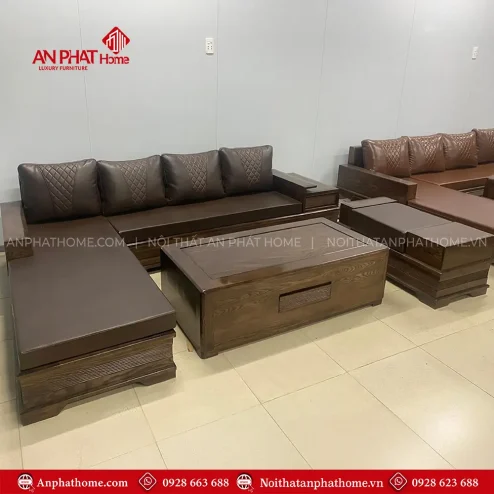 ban ghe phong khach sofa goc go soi f 136500001
