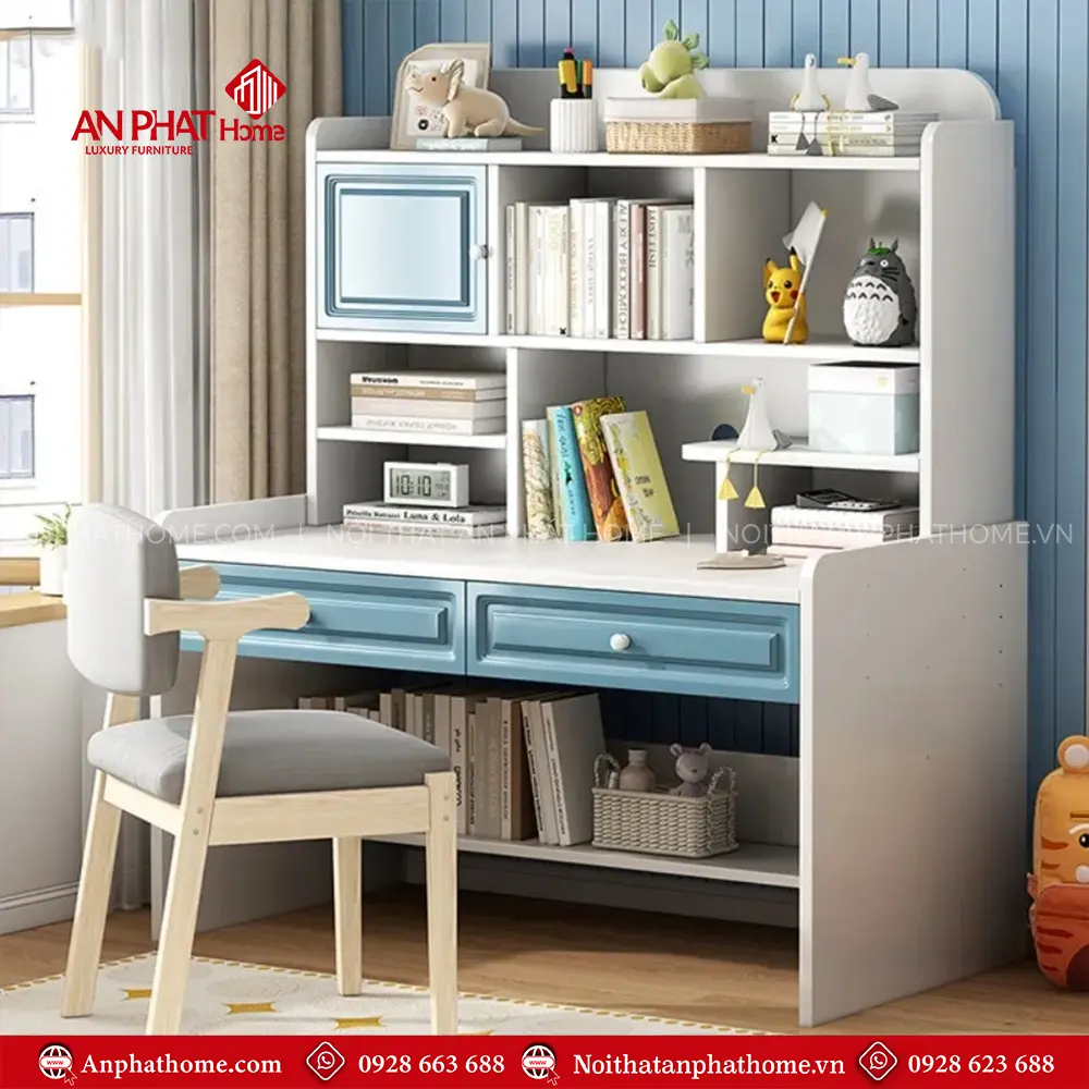Bàn Học Cho Bé Gỗ MDF B-2861 5 Bàn Học Cho Bé Gỗ MDF B-2861