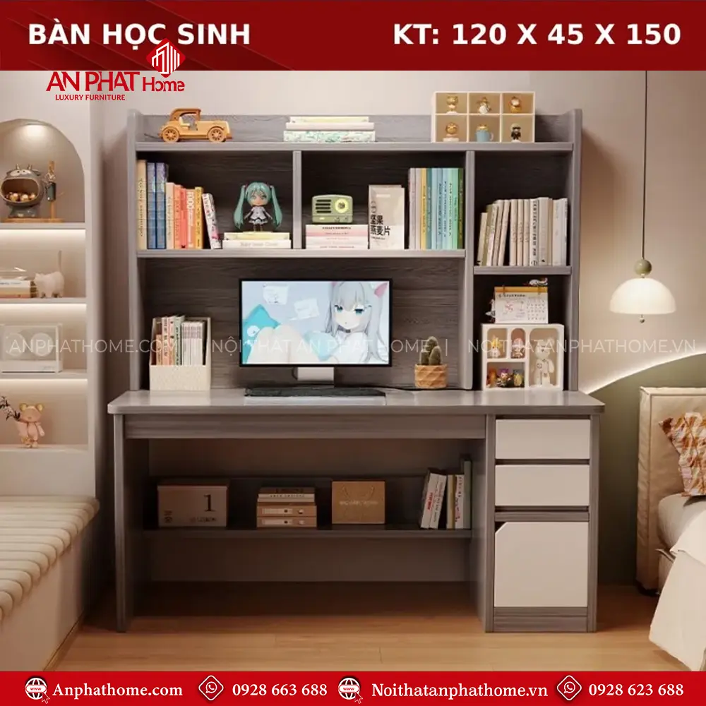 Bàn Học Hiện Đại Gỗ MDF B-2859 20 Bàn Học Hiện Đại Gỗ MDF B-2859
