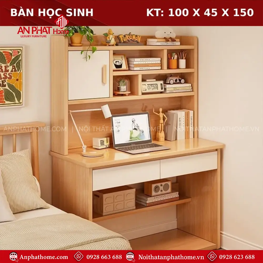 Bàn Học Hiện Đại Gỗ MDF B-2859 18 Bàn Học Hiện Đại Gỗ MDF B-2859