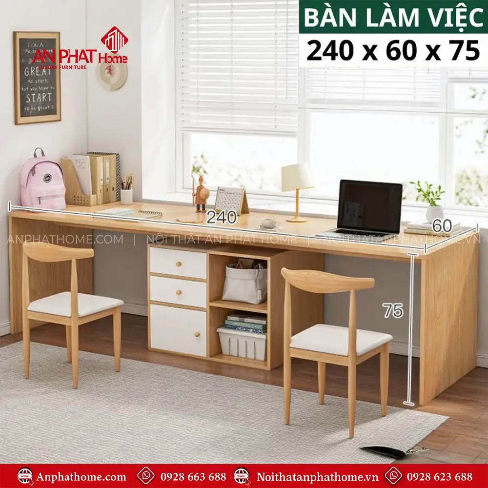 Bàn Học Sinh Đa Năng Gỗ MDF B-2907 6 Bàn Học Sinh Đa Năng Gỗ MDF B-2907