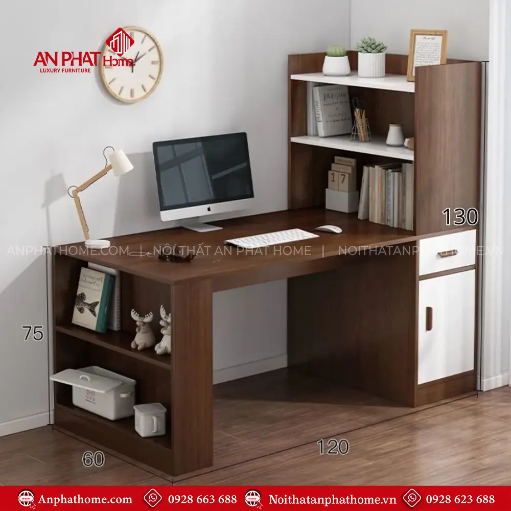Bàn Làm Việc Gỗ MDF Kết Hợp Ngăn Để Đồ B-2873 14 Bàn Làm Việc Gỗ MDF Kết Hợp Ngăn Để Đồ B-2873