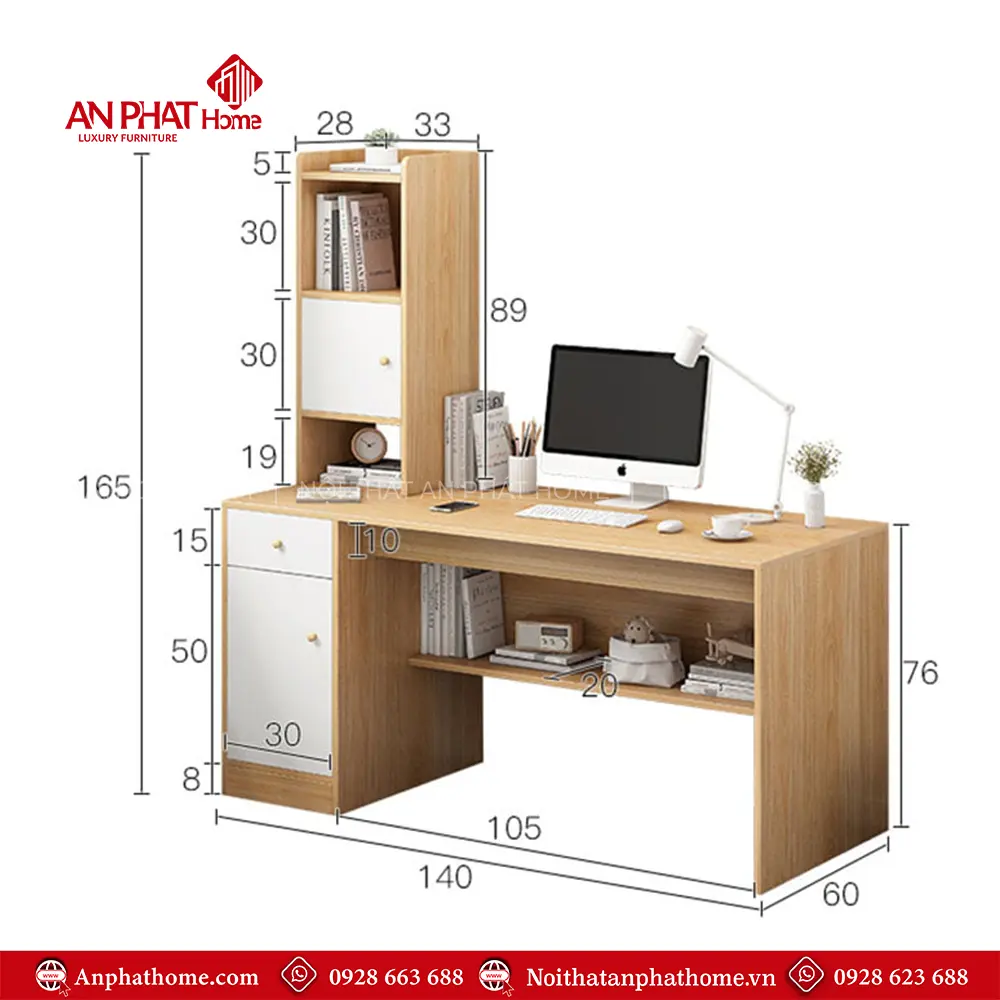 Bàn Làm Việc Hiện Đại Gỗ Công Nghiệp B-2894 15 Bàn Làm Việc Hiện Đại Gỗ Công Nghiệp B-2894