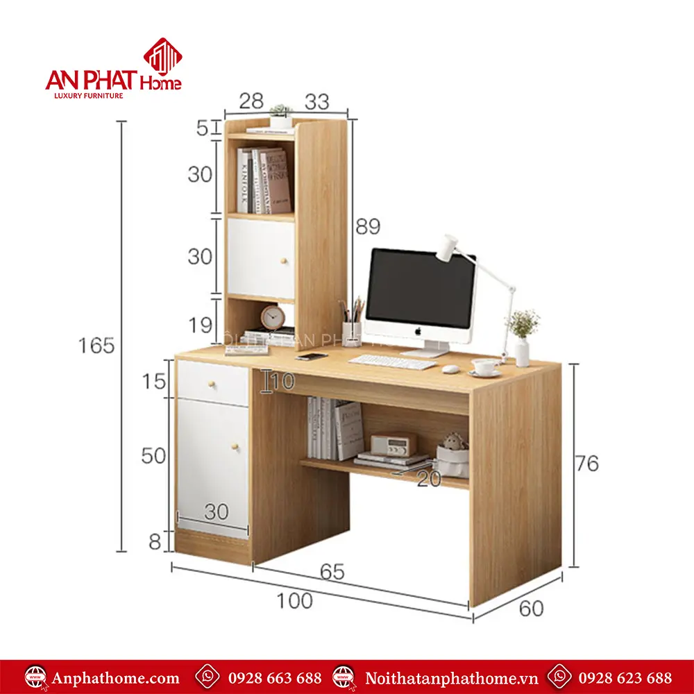 Bàn Làm Việc Hiện Đại Gỗ Công Nghiệp B-2894 13 Bàn Làm Việc Hiện Đại Gỗ Công Nghiệp B-2894