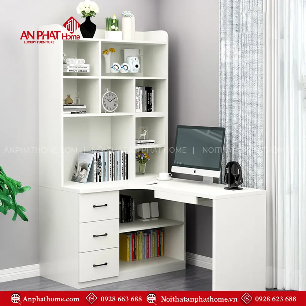 Bàn Làm Việc Kết Hợp Kệ Sách B-2890 17 Bàn Làm Việc Kết Hợp Kệ Sách B-2890