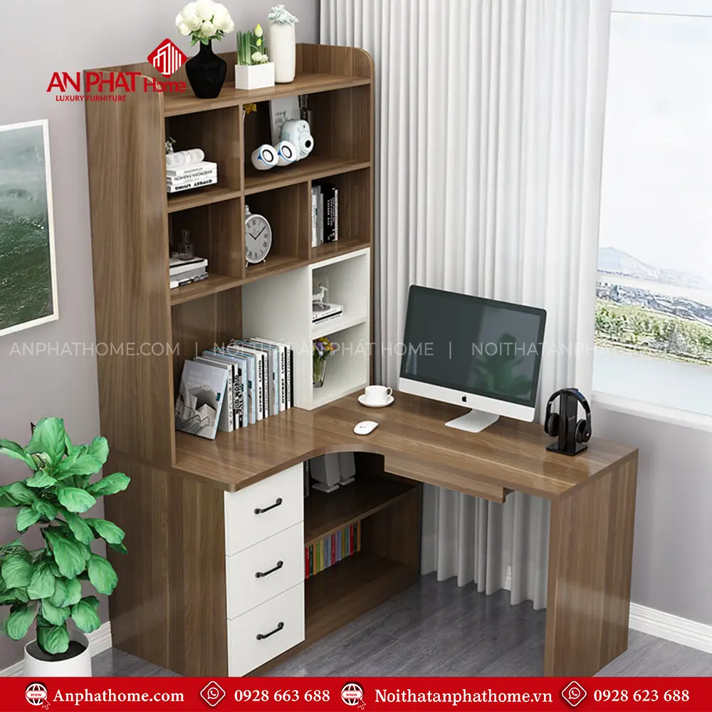 Bàn Làm Việc Kết Hợp Kệ Sách B-2890 15 Bàn Làm Việc Kết Hợp Kệ Sách B-2890