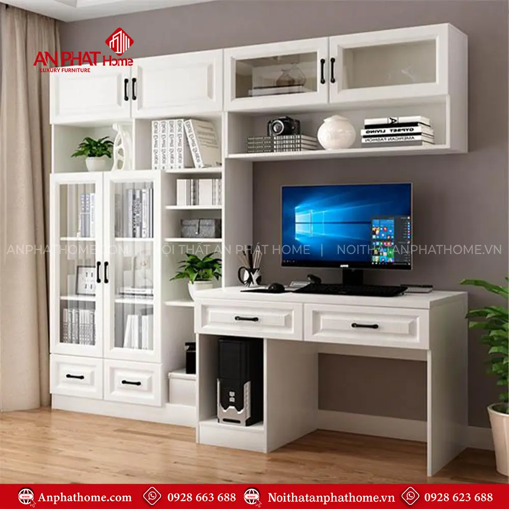 Bàn Làm Việc Kết Hợp Tủ Hiện Đại B-2897 10 Bàn Làm Việc Kết Hợp Tủ Hiện Đại B-2897