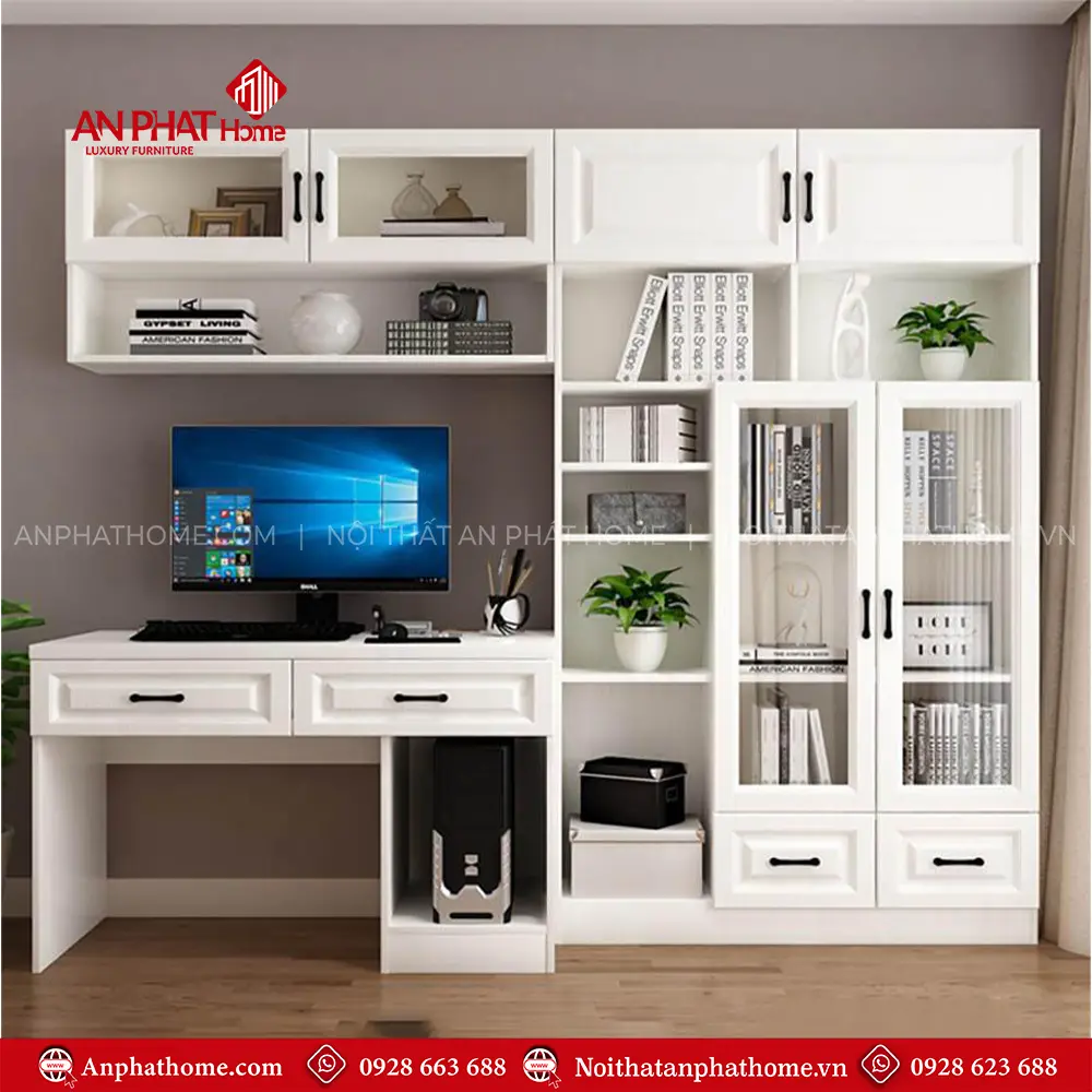 Bàn Làm Việc Kết Hợp Tủ Hiện Đại B-2897 9 Bàn Làm Việc Kết Hợp Tủ Hiện Đại B-2897