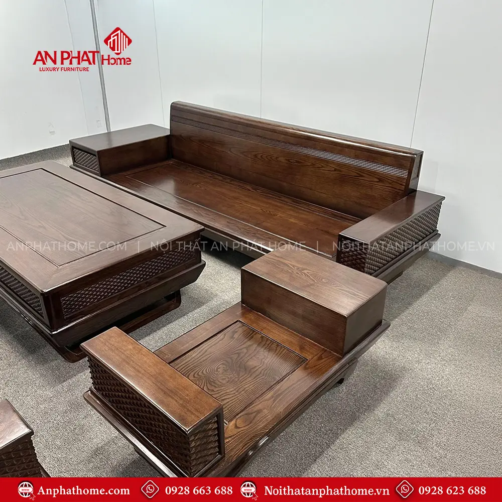Bộ Bàn Ghế Gỗ Sồi Mẫu Đối Sang Trọng Hiện Đại F-1349 9 Bộ Bàn Ghế Gỗ Sồi Mẫu Đối Sang Trọng Hiện Đại F-1349