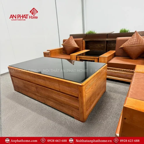 bo ban ghe phong khach sofa go soi hien dai f 136100001