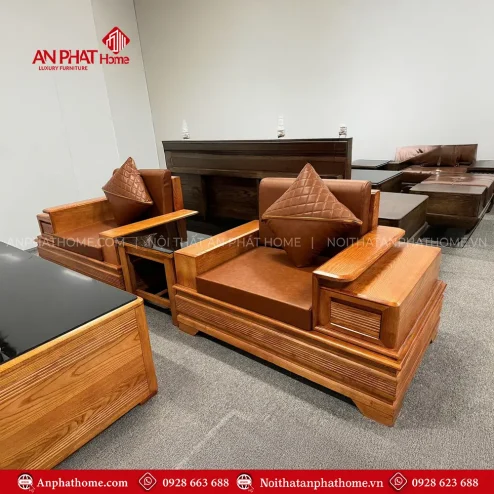 bo ban ghe phong khach sofa go soi hien dai f 136100005