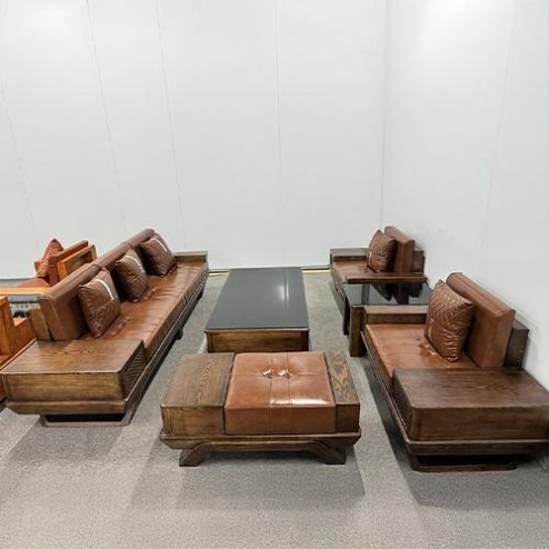 Bộ Bàn Ghế Sofa Gỗ Sồi Hiện Đại F-1360