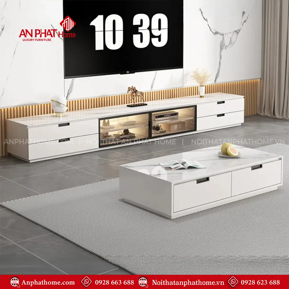 Kệ Tivi Phòng Khách Hiện Đại Cánh Kính T-5408 18 Kệ Tivi Phòng Khách Hiện Đại Cánh Kính T-5408