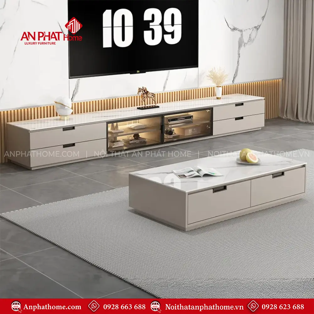 Kệ Tivi Phòng Khách Hiện Đại Cánh Kính T-5408 16 Kệ Tivi Phòng Khách Hiện Đại Cánh Kính T-5408