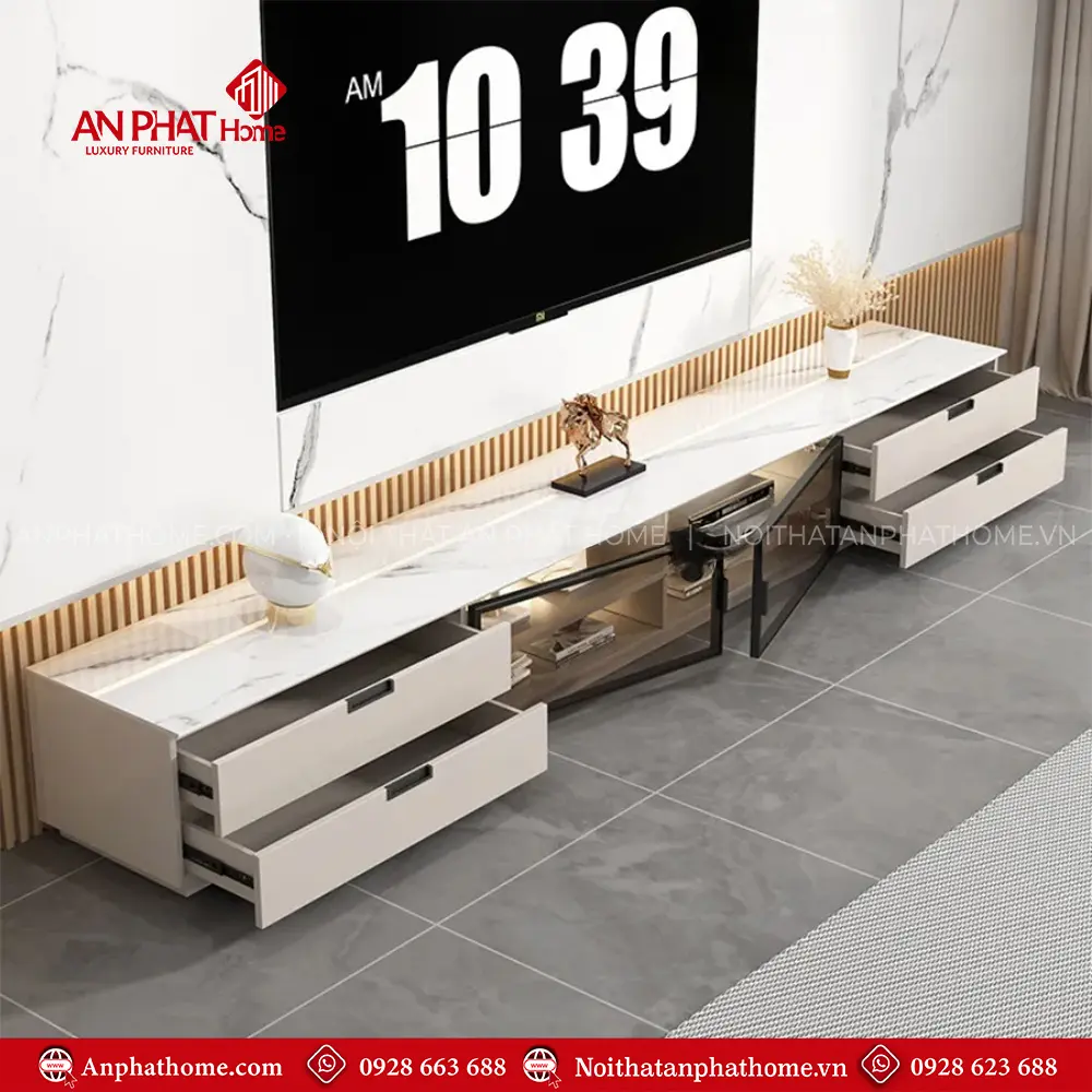 Kệ Tivi Phòng Khách Hiện Đại Cánh Kính T-5408 14 Kệ Tivi Phòng Khách Hiện Đại Cánh Kính T-5408