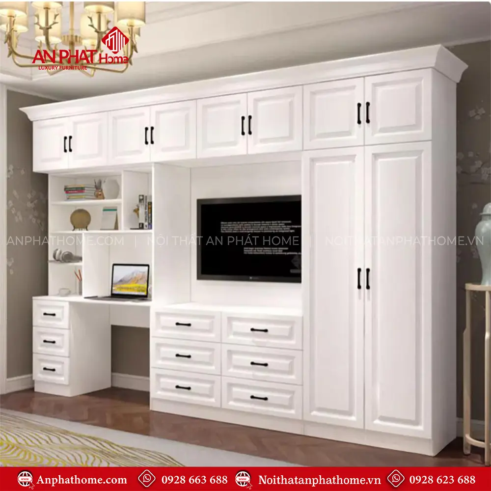 Kệ Tivi Phòng Ngủ Kết Hợp Tủ Áo T-5367 12 Kệ Tivi Phòng Ngủ Kết Hợp Tủ Áo T-5367