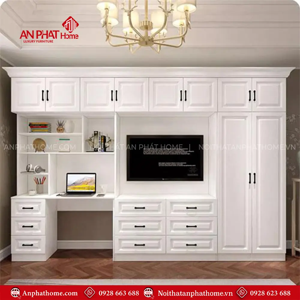 Kệ Tivi Phòng Ngủ Kết Hợp Tủ Áo T-5367 11 Kệ Tivi Phòng Ngủ Kết Hợp Tủ Áo T-5367
