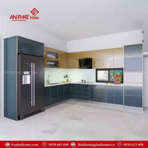 Mẫu Tủ Bếp Cao Cấp Hiện Đại TB-1006