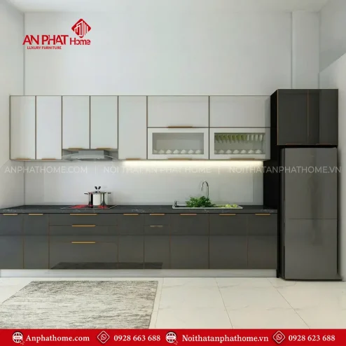 Mẫu Tủ Bếp Đẹp Nhỏ Gọn TB-1003