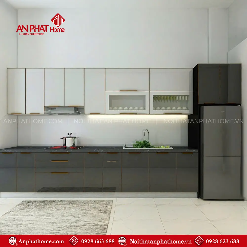 Mẫu Tủ Bếp Đẹp Nhỏ Gọn TB-1003 3 Mẫu Tủ Bếp Đẹp Nhỏ Gọn TB-1003