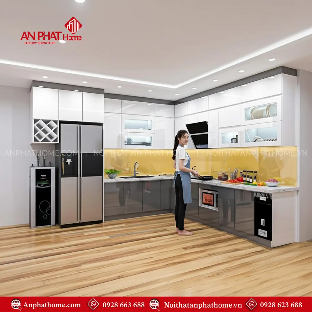 Mẫu Tủ Bếp Đẹp Thiết Kế Hiện Đại TB-950 10 Mẫu Tủ Bếp Đẹp Thiết Kế Hiện Đại TB-950