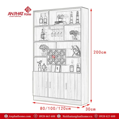 mau tu ruou phong khach thiet ke hien dai t 532700001